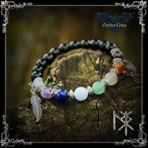 BRACELET 7 CHAKRAS - ARGENTE - boutique esoterique en ligne